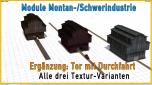 Module für die Schwerindustrie | Userwunsch | Halle/Hütte mit Toren | SPARSET mit allen drei Varianten