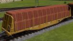 US Bulkhead FlatCar mit Ziegel