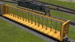 US Centerbeam Flatcar mit Holz