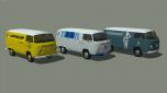 VW T2a Kastenwagen mit Hochdach, Set 3