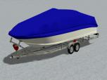 Motorboot Trailer mit Boot und