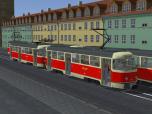 Tatra-Straenbahn T4D + B4D Rot-Beige mit Tausch...