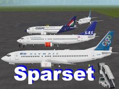 Sparset - Boeing 737 europäischer Fluggesellschaften (BH1583 )
