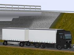 Wechselbrückenfahrzeug MTH + Anhänger und Wechselbrücken (TM1404 )