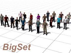 Big Set - M&auml;nnliche Passanten - Set 1 (V10NDL10156 )