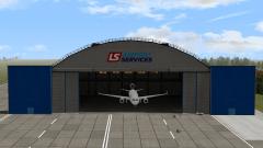 Hangar für große Flugzeuge -Set1