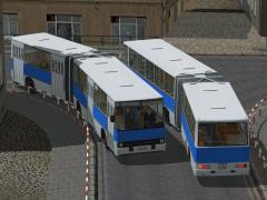 Ikarus 280 Stadtbus mit Tauschtextur