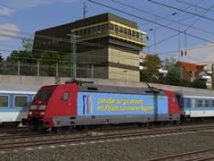 DBAG BR 101 002-4 in Orientrot mit CMA Fleisch Werbung und 101 002-4 in Orientrot mit PEP Werbung, EpV / VI - Set3