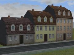 Mansard-Reihenhuser Set 2