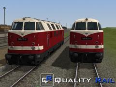2 Diesellokomotiven der Baureihe 118.2 , Sparlack ab 1980 der DR, Epoche IV, (Erweiterungsset:Lokfamilie V180/118/228) 