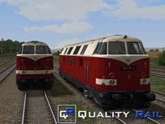 2 Diesellokomotiven der Baureihe 118.1 , Sparlack ab 1980 der DR, Epoche IV, (Erweiterungsset:Lokfamilie V180/118/228) 