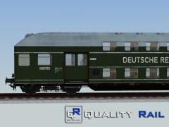 Vier- und zweiteiliger Doppelstockzug der Gattung DB13 und DB7 Epoche III Grundset Wagenfamilie ( SC13 SC7 DB13 DB7 DBv DBx ) der DR