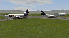Sparset Flugzeug MD11-F (FedEx und Lufthansa Cargo)