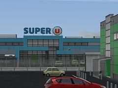 Supermarkt mit Autowaschanlage und Tankstelle - Sparset