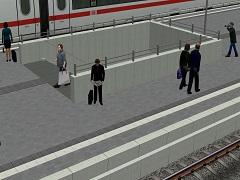 Bahnsteigsystem modern hellgrau (V10NSW10024 )