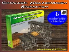 Grosser Holzbrücken Baukasten 01