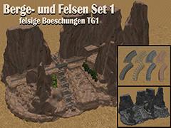 Berge-Set_01 - felsige Boeschungen TG1