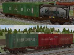 Containertransportwagen Sgns691 Ep.VI Set1