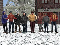 Menschen im Winter Set 2 (V10NWA10072 )