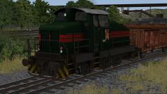 Werks-Diesellokomotive - Farbvariante GRÜN mit roten Streifen (V11KUB20045 )