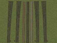 Normalspur Weichen elektrisch DR EW54-500-1:12-HOLZ-DUNKEL