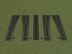 Normalspur BW und Bahnhofs DRG/DB/DR-Weichensystem EW 54-190-1:7.5H Hand