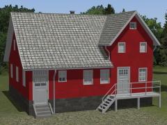 Set Einfamilienhäuser im Schwedenstil