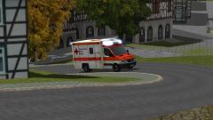 Rettungstransportwagen des bayerischen Roten Kreuzes