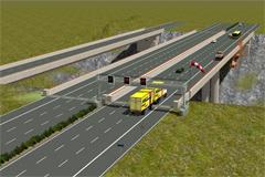 Autobahnbrcke 1-Spur Mittig