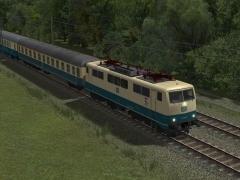 Personenzuglokomotive BR 111 - Erweiterungsset 1 DB ozeanblau-beige
