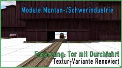 Module für die Schwerindustrie | Userwunsch | Halle/Hütte mit Toren | Variante nach Renovierung