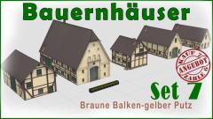 Bauernh&ouml;fe im n&ouml;rdl. Deutschland | Hof Maier | Rotbraune Balken � gelbe Putzgefache  (V11NUB20119 )