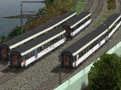 Set de 6 Voitures Corail de la SNCF Vu 75 et 78 poque4. Set von 6 Corail-Wagen der SNCF Vu 75 und 78 Epoche4. 