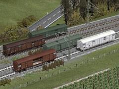 Wagons couvert &agrave; bogies - GAS G8-16 de la SNCF Ep 3d et 4 - SET 1. Gedeckte Drehgestellwagen � GAS G8-16 der SNCF Ep 3d und 4 � SET 1.  (V12NSB50028 )