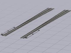 Normalspur DR Weichensystem ABW 54-760/1200-1:14B3 elek.