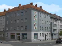 Altbau-Eckhaus mit Geschäft
