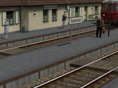 Bahnsteige, Laderampe und Betonplattenweg (V13NRE10206 )
