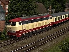 Diesellokomotiven BR218 - TEE Farbgebung - DB und DBAG (Set)