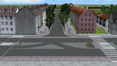 1Spur-Straßen mit Radwegen in Anlehnung des Berliner Vorbildes