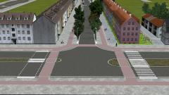 1Spur-Straßen mit Radwegen in Anlehnung des holländischen Vorbildes (V14NAS30007 )