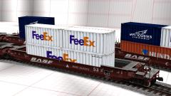 BNSF Container-Tiefbett-Tragwagen (V14NEN10003 )
