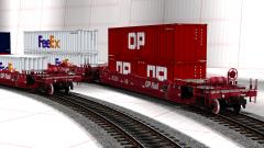 CP Container-Tiefbett-Tragwagen