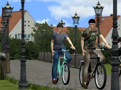 Fahrradfahrer (m) animiert in 9 Farben (V14NMH30014 )
