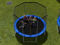 Trampolin mit PhysX & 3*5 springende Kinderfiguren