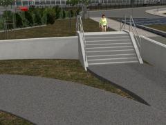 Hochwasserschutz - Mauer für eine Innenstadt am Fluss (V14NTF20023 ) Hochwasserschutz - Mauer für eine Innenstadt am Fluss (V14NTF20023 )