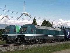 Dieselelektrische Lokomotiven - Siemens Eurorunner ER20 | animierte Führerstände - ENERCON (Set) (V15NAG30057 )