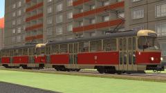 Strassenbahn Tatra T4D und B4D Sparset