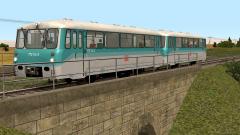 Triebwagen BR 772 und Steuerwagen BR 972