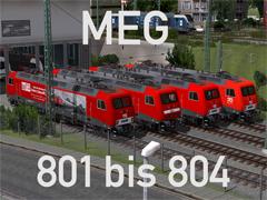 Elektrolokomotive, Normalspur Baureihe 156 – MEG 801-804