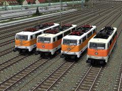 Personenzuglokomotive BR 111 - Erweiterungsset 7 DB kieselgrau-orange